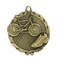 Medal, "Triathlon" - 1 3/4" Wreath Edging